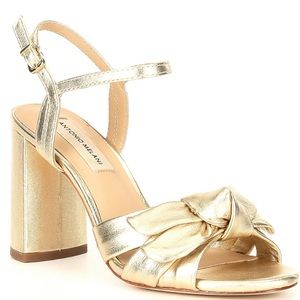 Antonio Melani | leather gold heels
